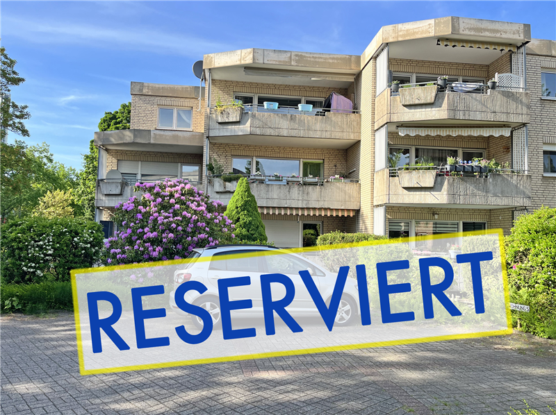 RESERVIERT - Renovierte 3 Zimmer-Wohnung mit großem Balkon, Gäste-WC und Garage in Bad Oeynhausen-Dichterviertel
